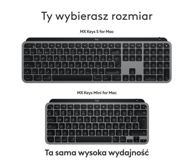 LOGITECH Klawiatura MX Keys S for Mac Space Grey US 920-011637 - 1261398 - zdjęcie 15